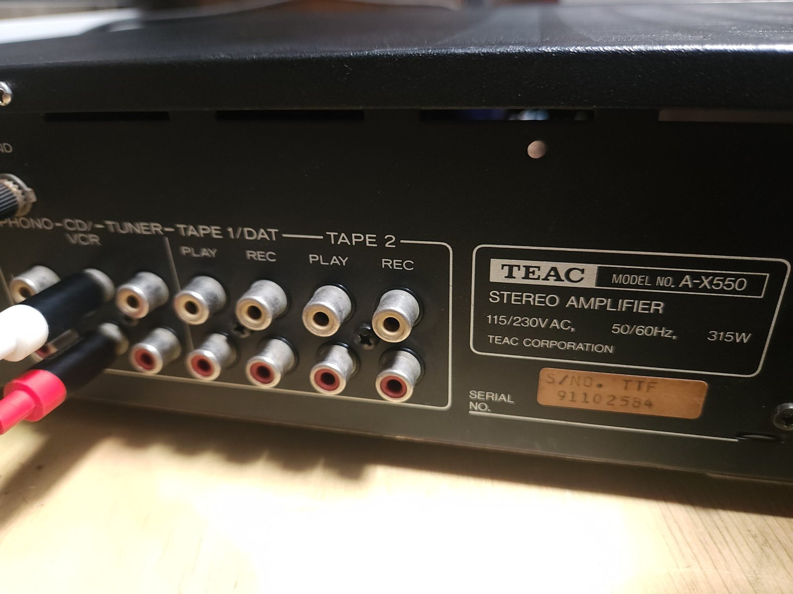 Amplificador TEAC A-X550 DC | Hi-Fi Vintage Japonés - Imagen 7