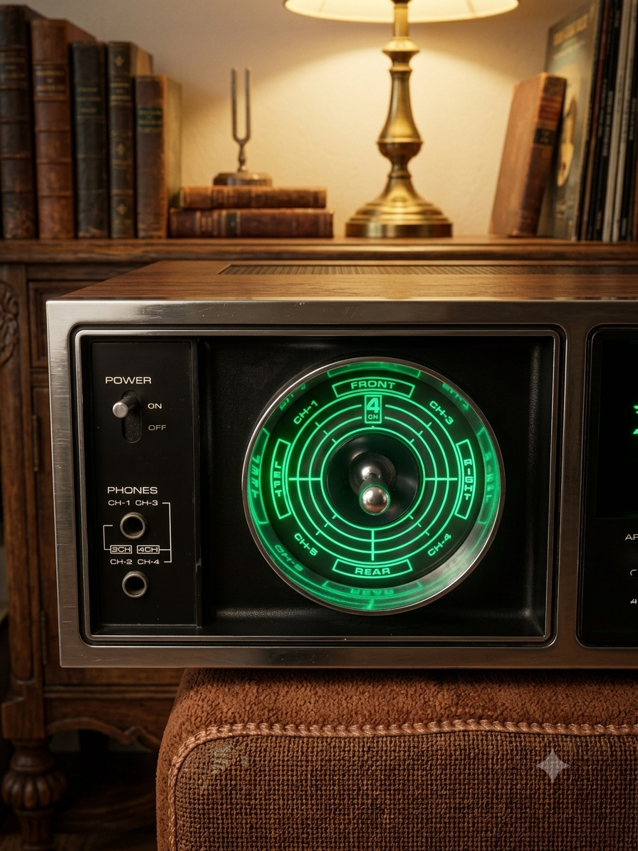 Receiver Cuadrafónico Vintage JVC 4VR-5406 – Sonido 4 Canales de Alta Fidelidad | Década de los 70 - Imagen 2