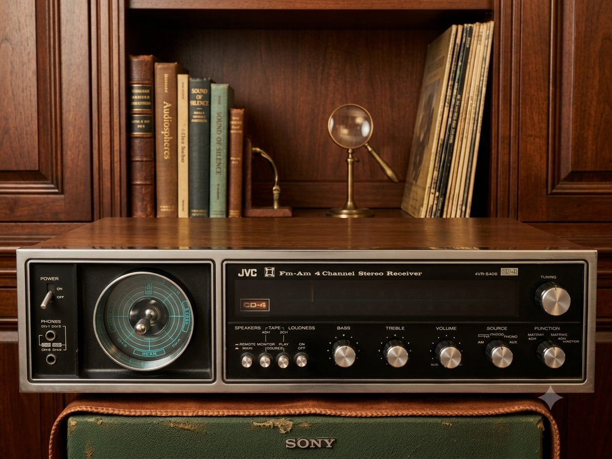 Receiver Cuadrafónico Vintage JVC 4VR-5406 – Sonido 4 Canales de Alta Fidelidad | Década de los 70 - Imagen 3