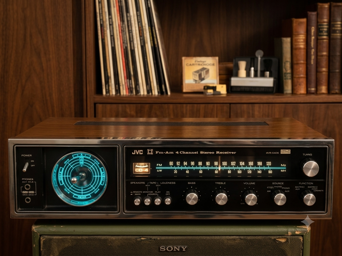 Receiver Cuadrafónico Vintage JVC 4VR-5406 – Sonido 4 Canales de Alta Fidelidad | Década de los 70 - Imagen 5