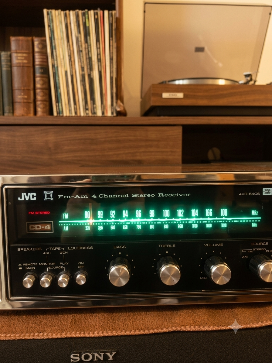 Receiver Cuadrafónico Vintage JVC 4VR-5406 – Sonido 4 Canales de Alta Fidelidad | Década de los 70 - Imagen 6